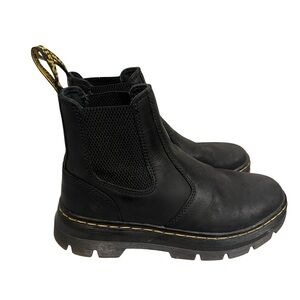 Dr. Martens Black Leather Ankle Boots